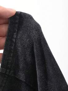 Hapijoa 男婴休闲二合一拼接长袖上衣 - 黑色 - 查看 11