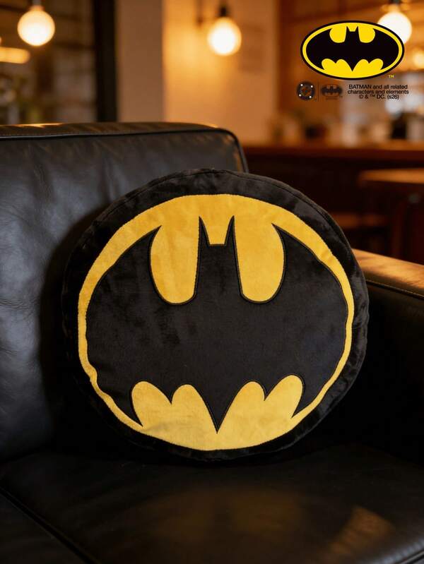 BATMAN X POKOJA LAND 1pc Soft Bat Cushion, Versatile For Bed, Sofa, Or Camping, Easy To Hand Wash, A Thoughtful Gift For Family On Valentine's Day, Birthday Or Anniversary