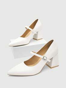 CUCCOO BIZCHIC 女士时尚高跟鞋 - 糯米白色 - 查看 2