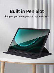 Ốp bảo vệ siêu mỏng xoay được DANYCASE tương thích với Apple Galaxy Tab S9 FE+ S9+ 12.4", S9 S9FE A8 S7+ S8+ S7FE S7 S8 S6lite, có khe cắm bút, chống sốc, mặt lưng trong suốt. - màu đen - Xem 5