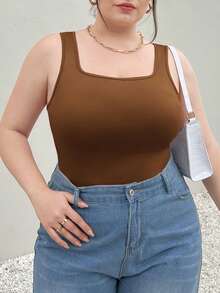SHEIN Essnce 3件套大码百搭吊带背心，春夏百搭修身无袖背心 - 彩色 - 查看 9