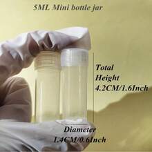 Mini Plastic Containers 0.17oz & 0.24oz - Perfect For Beads, Jewelry Storage, Crafts & Pharmaceuticals, Jewelry Making Bead Organizer, Small Capacity - Multicolor - View 5