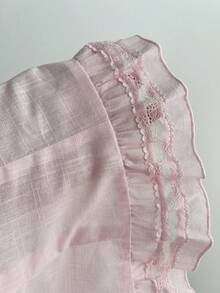 Elamini Women's Solid Color Pleated Casual Versatile Daily Wear Shirt - Pink - View 7
