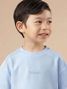 SUMWON Conjunto coordinado de camiseta de manga corta y pantalones cortos con estampado tropical de playa y coche vintage de Palm Springs para niños talla grande - Azul - Ver 5
