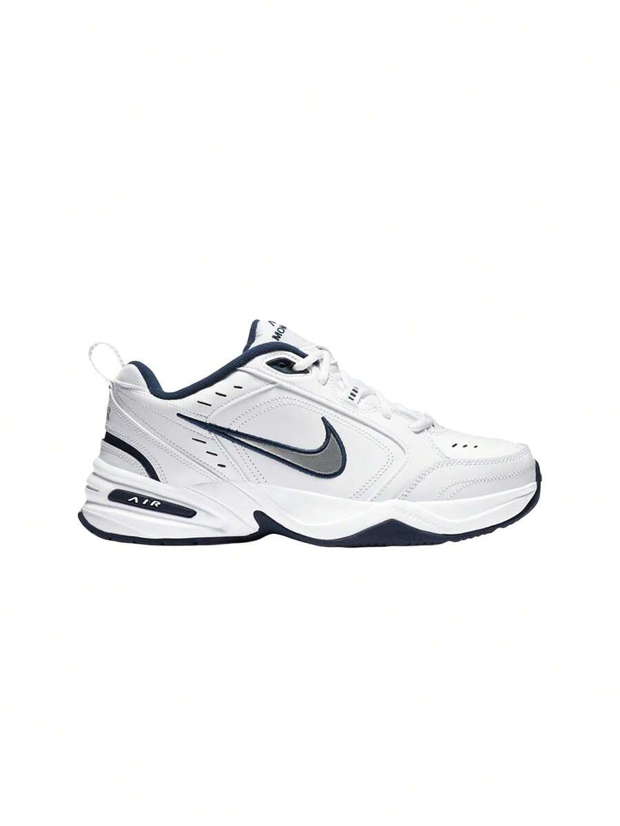 Air Monarch IV Men's Workout Shoes White/Metallic Silver 415445 - 白色/金屬銀色 - 查看 1