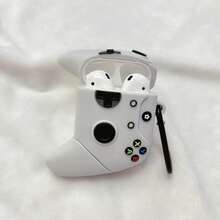 1 hộp đựng tai nghe Bluetooth không dây thiết kế hình tay cầm chơi game (kèm móc treo ngẫu nhiên), tương thích với Pro 3, hộp đựng tai nghe Apple chống sốc bằng TPU hình hoạt hình dễ thương cho 1/2/3/4/Pro/Pro2 - Nhiều màu - Xem 4