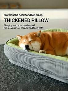 1PC EXTRA LARGE ALL SEASON SOFT POLYESTER COMFORTABLE REMOVABLE WASHABLE DURABLE PET BED MAT FOR SMALL MEDIUM LARGE DOGS CATS PET SUPPLIES - Multicolor - View 6