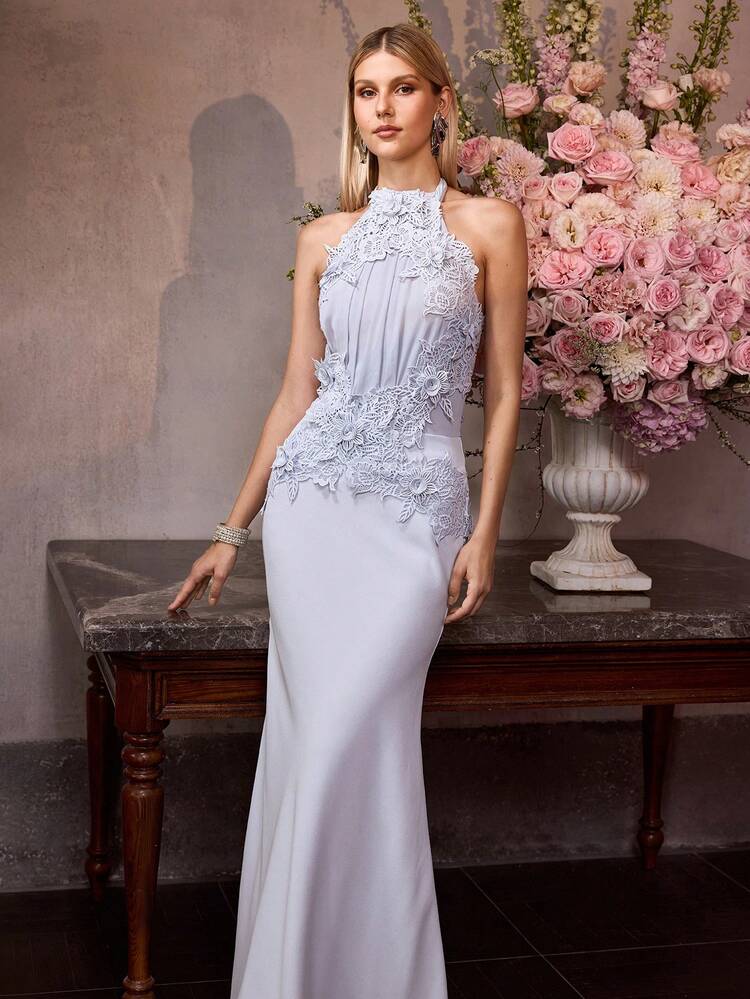 MOTF Soiréza LACE PATCHWORK MERMAID ELEGANT PARTY DRESS, SPRING/SUMMER