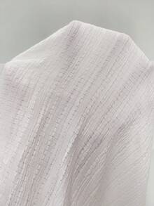 SHEIN PETITE Ensemble décontracté et élégant pour femmes/Top décoré de coquillages/Top à bretelles croisées dans le dos/Ensemble d'été/Ensemble blanc/Ensemble sexy - Blanc - Voir 8