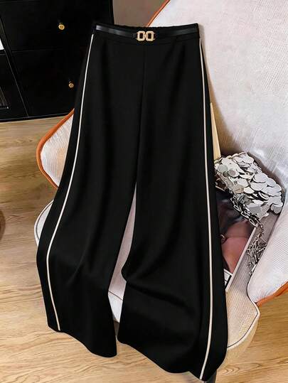 GlowEve CURVE Quần tây nữ cỡ lớn dáng rộng, thanh lịch, phù hợp cho công sở và du lịch, chất liệu thoải mái, thích hợp cho mùa xuân, hè và thu.