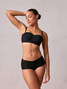 Veilyse Ab Cup Front Closure Bra For Women, Anti-Slip, Push Up Bra For Bridal Dress, Lingeriefor Summerfor Summer - Black - View 4