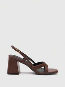 CUCCOO BIZCHIC 女士时尚高跟凉鞋 - 咖啡棕 - 查看 1