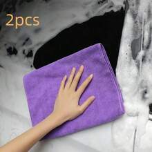 Reusable & Washable Super Soft Microfiber Cleaning Cloths,Suitable For Mop,Floor Window Cleaning,Modern Style,Non-Woven,Absorbent And Quick-Drying - Multicolor - View 18