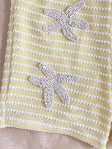 SHEIN 条纹蝴蝶结吊带背心和短裤休闲装扮 - 彩色 - 查看 7