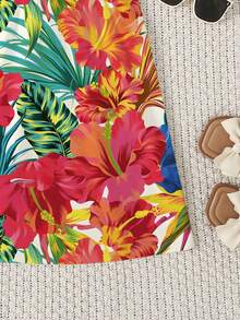 Váy đi nghỉ mát in hoa cho bé gái - Nhiều màu - Xem 6