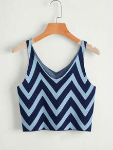 SHEIN EZwear Top tricoté décontracté à patchwork coloré, polyvalent pour le port quotidien pour femmes - Multicolore - Voir 5