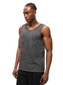 Rest Era Men's Casual Comfortable Undershirt - Dark Grey - View 4