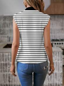 EMERY ROSE Women's Printed Sleeveless Casual Tank Top, Suitable For Summer - Multicolor - View 2