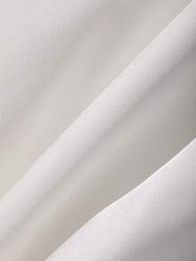 Livesso Vestido de satén blanco con cuello halter, espalda descubierta, volantes en el bajo y longitud media para mujeres, vestidos de verano para mujeres - Beis - Ver 7