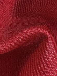 SHEIN Swim Bộ bikini mùa hè màu trơn gợi cảm dành cho nữ, đồ bơi bikini một mảnh cho nữ, bộ đồ bơi Zestiva 2 mảnh, đồ bơi định hình dáng quyến rũ cho nữ, bộ bikini thiết kế dành cho nữ. - Đỏ - Xem 6