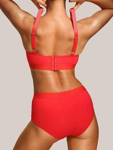 Barelissa 2pcs Soft & Comfortable Romantic Lingerie Set - Red - View 2