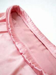 EMERY ROSE Minifalda elegante de unicolor y plisada para mujer, adecuada para citas y viajes - Rosa - Ver 4