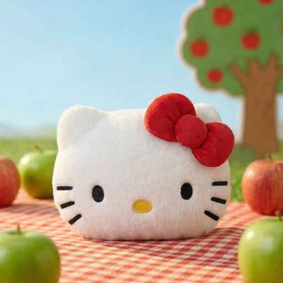 POKOJA LAND HELLO KITTY AND FRIENDS | 小猫咪毛绒玩具，小猫咪抱枕，经典小猫咪头箍，红色蝴蝶结猫咪，可爱沙发床边枕，午睡枕，车载枕，适合卧室装饰、午休放松，是送给朋友、孩子和女朋友的完美生日礼物。