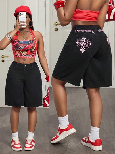 Slaydiva Women's Casual Denim Shorts