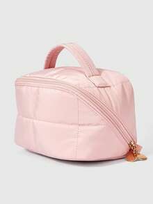 ROMWE Kawaii High-Quality Anti-Splashing Cosmetic Bag Portable Large-Capacity Portable Cosmetic Storage Bag Travel Commute Cute Pink Gift - Pink - View 2
