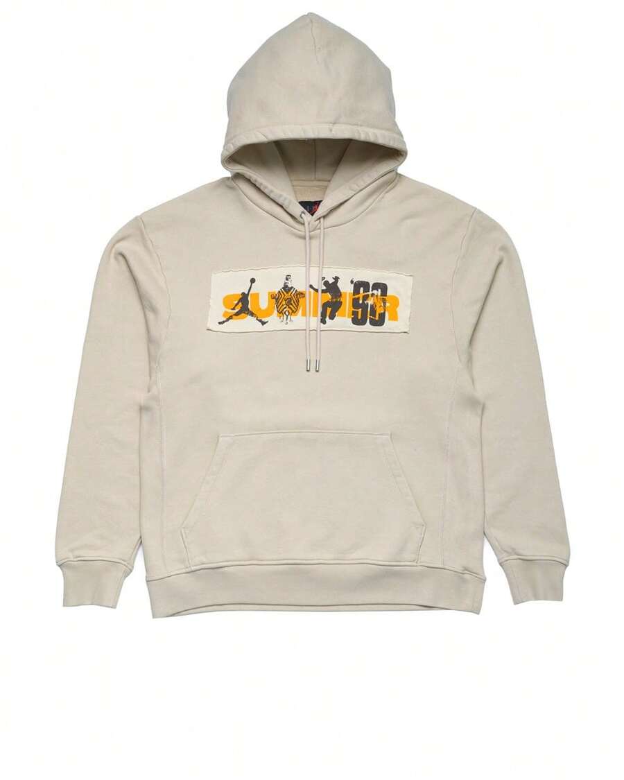 Hoodie Fleece Jordan Bephies Beauty Supply X UNION Warmth Breathability Softness Solid Easy To Wash Versatile Daily Outdoor Men TAN FD4244-206 - NÂU - Xem 1