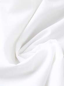 Linhara Camisa bohemia de manga corta con botones y bordados para tallas grandes - Blanco - Ver 5