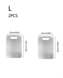 Thớt nhà bếp bằng thép không gỉ, thớt thép không gỉ 304 dùng để thái thịt, trái cây và rau củ, dễ dàng vệ sinh. - Bạc - Xem 19