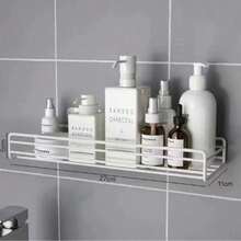 1PC Wall-Mounted Triangular Shelf Without Drilling Holes, Suitable For Bathroom Cosmetics Storage, Corner Storage, And Bathroom Wall-Mounted Storage Racks. - Multicolor - View 13