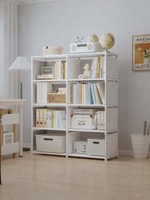 1 estantería/armario cúbico multifuncional pequeño a mediano, de 32,28 pulgadas / 16,14 pulgadas de ancho, estantería de almacenamiento independiente con estantería, perfecto para muebles de dormitorio o sala de estar, opción ideal para Navidad o Acción de Gracias. - Blanco - Ver 7