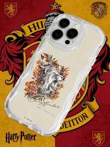HARRY POTTER X SHEIN 哈利波特联名狮屋手机壳，透明米色边框，ins风，高端小众保护壳 - 彩色 - 查看 2