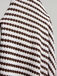 SHEIN Maternity Plus Size Striped Casual Strap Dress Summer Dresses Vacation Outfits Work Outfits - Multicolor - View 7