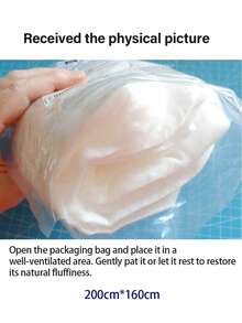 Forro compuesto de plumón de alta elasticidad lavable para prendas de vestir y productos de ropa de cama. Suave tela de poliéster regenerado similar a la seda utilizada para el relleno de prendas de vestir y textiles para el hogar. - Blanco - Ver 9