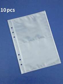 10 Lembar Per Set A5 Transparan PP 6 Lubang Halaman Isi Ulang Binder Lembar Saku Praktis untuk Kartu Stiker Penyimpanan Foto Perlengkapan Alat Tulis Perlengkapan Sekolah Organizer Halaman Isi Ulang Pengorganisasian Sekolah Kantor Rumah Aksesori Buku Catatan Ide Hadiah - MultiWarna - View 12