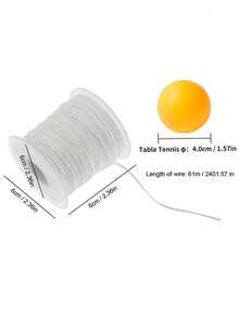 1 卷白色蜡烛芯（61 米），蜡烛芯卷白色编织蜡烛芯用于蜡烛制作白色蜡烛芯用于 DIY 蜡烛工艺制作，家居装饰圣诞节节日礼物 - 白色 - 查看 6