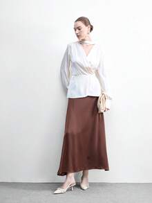 CUCCOO BIZCHIC 女士尖头细高跟鞋，米色，多条后跟带设计，优雅通勤鞋，露跟鞋，适合日常百搭、工作和购物场合。 - 米色 - 查看 10