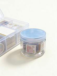 1/2/4/6/15/20 PIEZAS Frascos de almacenamiento transparentes y herméticos a prueba de polvo y humedad, apilables, con tapa, para organización de cocina, despensa, joyería, oficina, baño, dormitorio y almacenamiento diario. Solución de almacenamiento de alta capacidad, muy valorada y necesaria. - Multicolor - Ver 2