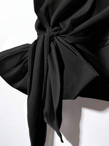 EMERY ROSE Abstract Striped Print Plus Size 2 Pieces Set, Suitable For Vacation Spring - Multicolor - View 4