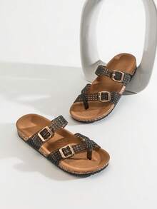 Solezae Women's Fisherman Clear Jelly Mesh Beach Flat Sandals– Soft & Vacation-Ready - Black - View 6