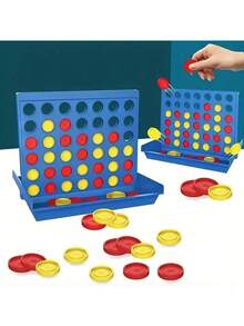 Classic 4 In A Row Board Game, Connect Four Game, Fun Party Game, Multiplayer Battle Game For Entertainment - Multicolor - View 2