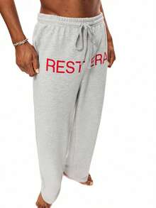 Rest Era 1 buah Celana Santai Kasual Nyaman Pria, Abu-abu, Musim Dingin - Grey - View 4