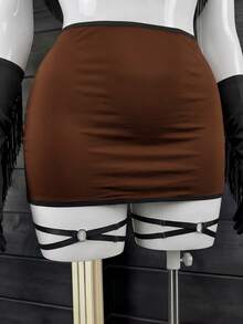 Fantasy Costume Fantasy Costume 6件套流苏丝带性感内衣套装 - 棕色 - 查看 10