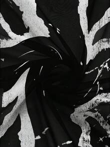 ROMWE Avant 音乐节黑色透视旗帜交叉露脐性感网眼背心（女款） - 黑色 - 查看 4