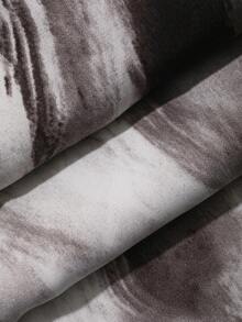 DAZY Bộ áo hai dây dáng chữ A rộng rãi và quần short dành cho nữ, chất liệu vải nhuộm tie-dye, phong cách nghỉ dưỡng bãi biển, thích hợp cho mùa xuân và hè. - Màu xanh lam - Xem 7