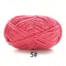 1 sợi len nhung mềm, khoảng 50g/cái, 60m/cái, sợi len đan thủ công dày vừa, sợi len đan polyester mềm mịn, thích hợp cho đồ thủ công tự làm, đan và móc khăn quàng cổ, mũ, giày dép, túi xách, miếng lót, búp bê, chăn, dép, các dự án móc thủ công (bao bì ngẫu nhiên) - Nhiều màu - Xem 39