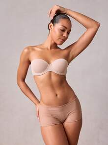 Áo ngực không gọng màu be Peach Girl, áo ngực nâng ngực gợi cảm dành cho vòng một nhỏ, mút ngực có thể tháo rời. - Màu be - Xem 4